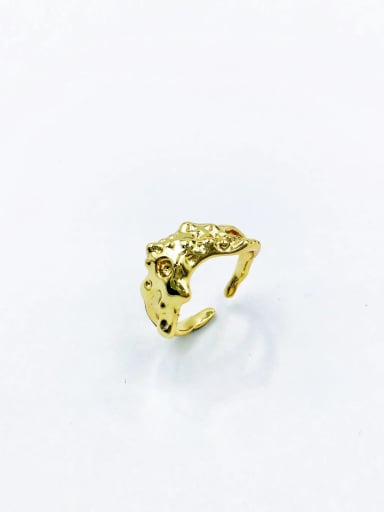 custom Brass Irregular Trend Band Ring