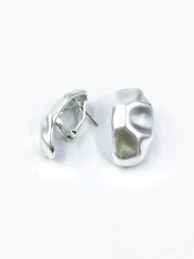 Zinc Alloy Irregular Minimalist Clip Earring