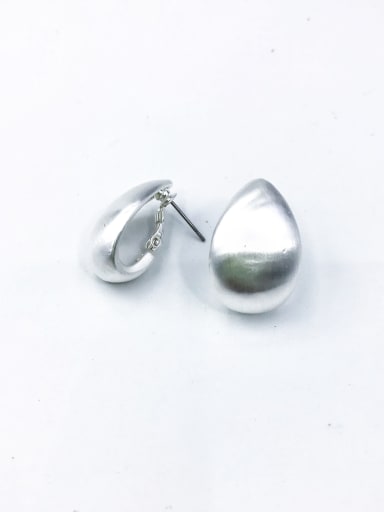 Zinc Alloy Water Drop Minimalist Huggie Earring