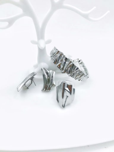 Zinc Alloy Trend Irregular Ring Earring And Bracelet Set