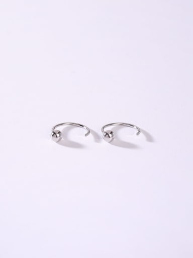 White 925 Sterling Silver Minimalist Threader Earring