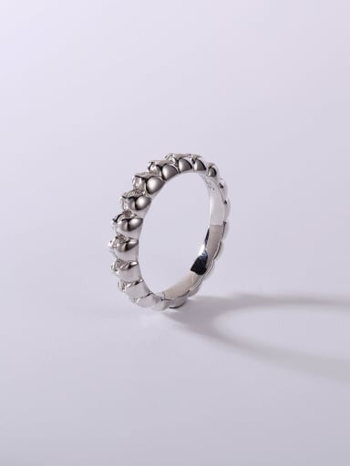 925 Sterling Silver Skull Minimalist Band Ring