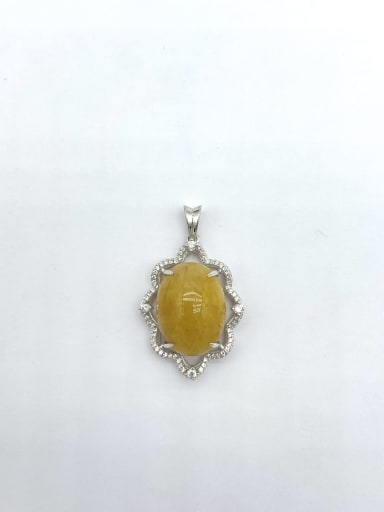 925 Sterling Silver Topaz Yellow Luxury Lariat Necklace