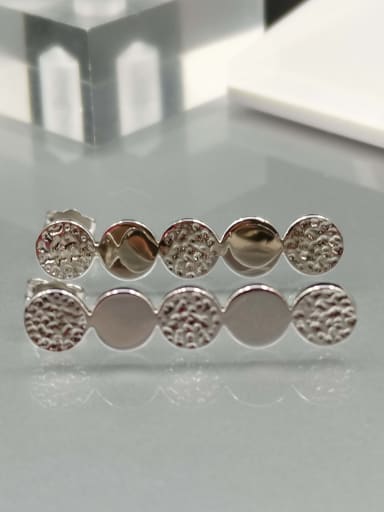 925 Sterling Silver Round Classic Stud Earring