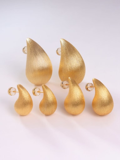 custom Brass Minimalist Stud Earring