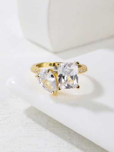 High Carbon Diamond White Minimalist Band Ring