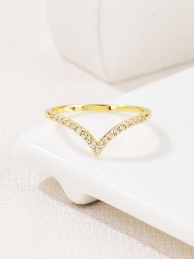 Yellow 925 Sterling Silver Minimalist Band Ring