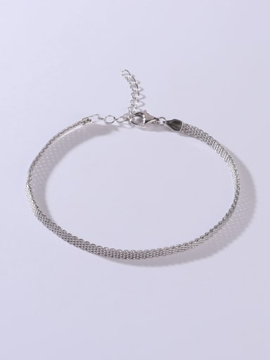 925 Sterling Silver Minimalist Adjustable Bracelet