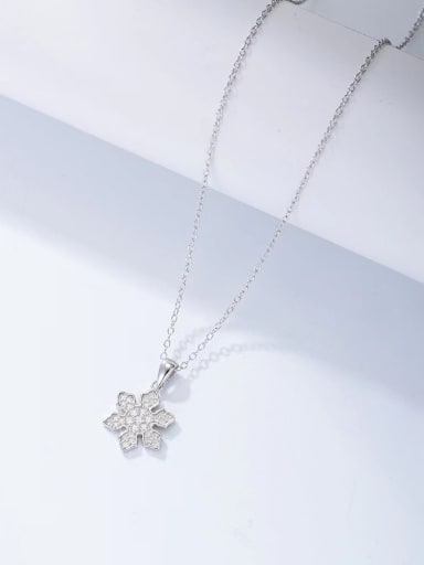 925 Sterling Silver Cubic Zirconia White Minimalist Lariat Necklace
