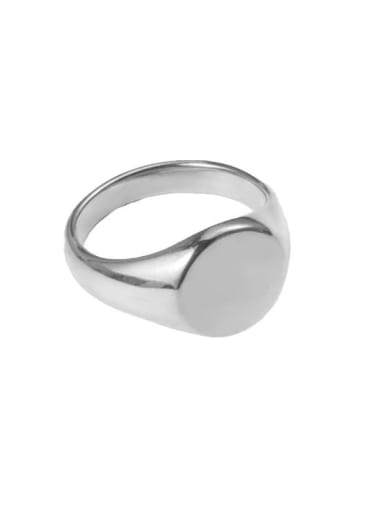 White 925 Sterling Silver Minimalist Band Ring