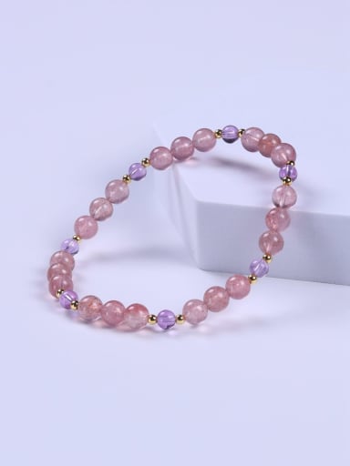 Crystal Multi Color Minimalist Handmade Beaded Bracelet