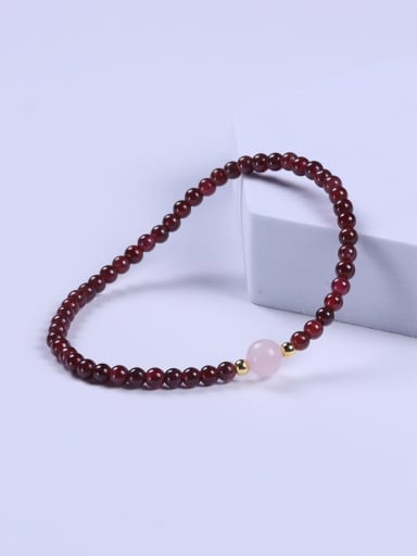 Carnelian Multi Color Minimalist Handmade Beaded Bracelet