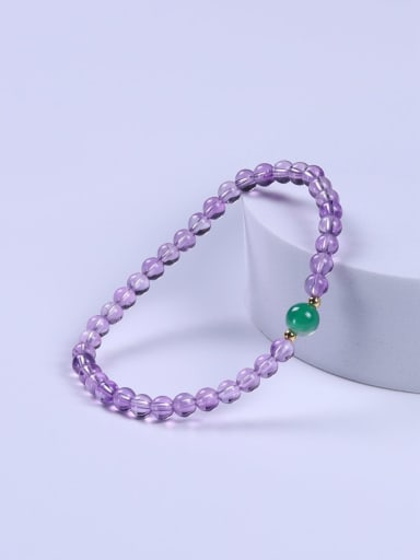 Amethyst Multi Color Minimalist Handmade Beaded Bracelet