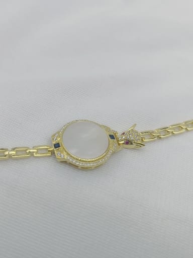 925 Sterling Silver Shell White Minimalist Adjustable Bracelet