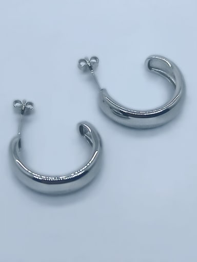 925 Sterling Silver Round Dainty Hoop Earring