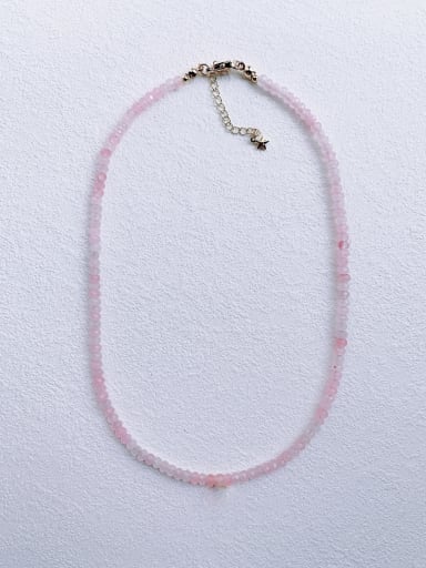 no pendant N-DIY-006  Natural Gemstone Crystal   Chain Heart  Pendnat Minimalist  handmade  Beaded Necklace