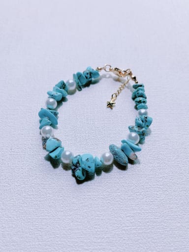 Natural  Gemstone Crystal  Irregular Beads  Handmade Beaded Bracelet