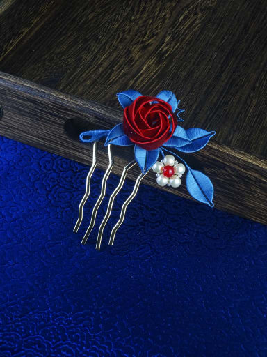 custom Rose Handmade Flower Chanhua Hairpin