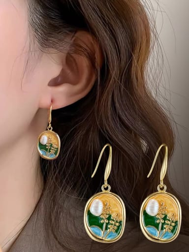 Custom enamel earrings new arrivals