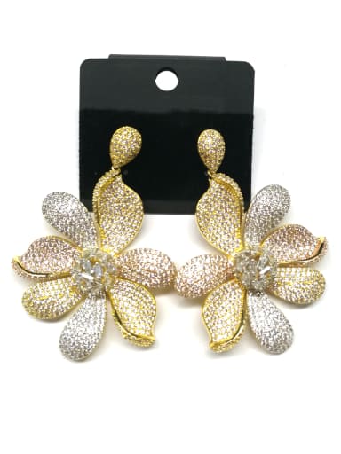 GODKI Luxury Women Wedding Dubai Copper With Mix Plated Trendy Butterfly Earrings