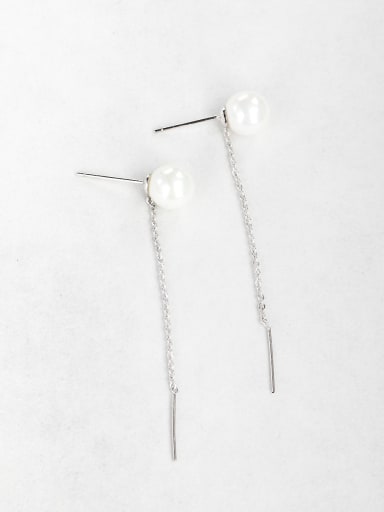 Imitation pearls Threader Earrings