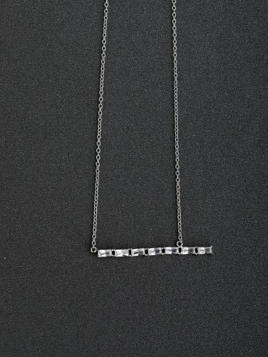zircon Simple  925 Silver Necklaces