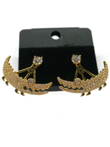 GODKI Luxury Women Wedding Dubai Copper With Gold Plated Fashion Animal Earrings