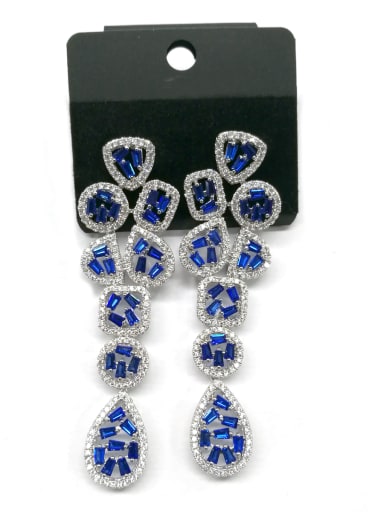 GODKI Luxury Women Wedding Dubai Copper With White Gold Plated Classic Geometric Earrings