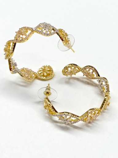 GODKI Luxury Women Wedding Dubai Copper With Mix Plated Fashion Hook Earrings