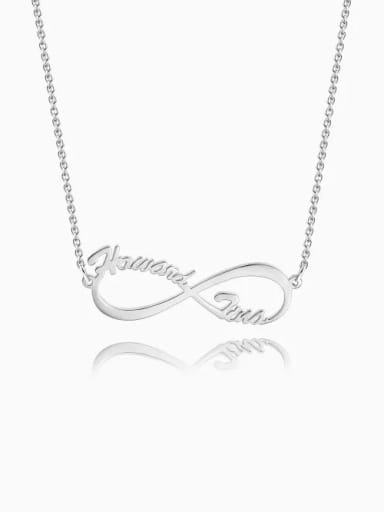 Cutsomize Infinity Personalized Name Necklace 925 Sterling Silver