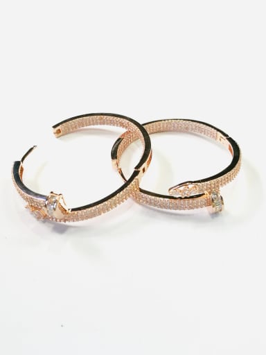 GODKI Luxury Women Wedding Dubai Copper With Rose Gold Plated Fashion Hook Earrings