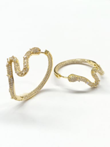 GODKI Luxury Women Wedding Dubai Copper With Gold Plated Fashion Snake Earrings