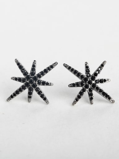 Retro nostalgia starfish Rhinestone Cluster Earrings