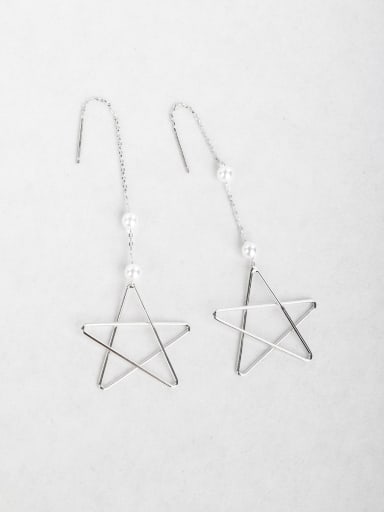 metallic feel Star earrings