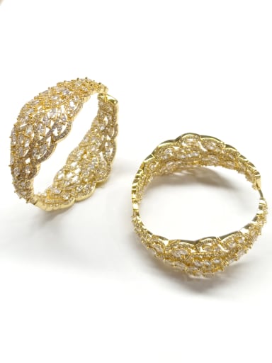 GODKI Luxury Women Wedding Dubai Copper With Gold Plated Fashion Oval Earrings