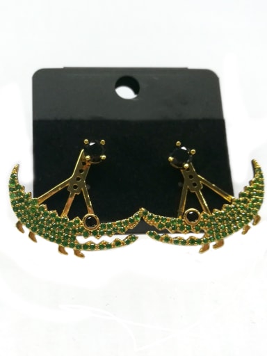 GODKI Luxury Women Wedding Dubai Copper With Gold Plated Fashion Animal Earrings