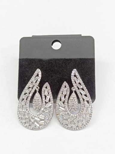 GODKI Luxury Women Wedding Dubai Copper With White Gold Plated Trendy Hook Earrings