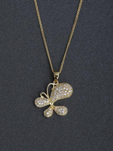 simple butterfly full of butterflies 925 silver necklace