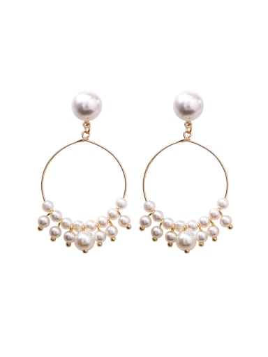 Alloy With 18k Gold Plated Fashion Charm Chandelier Earrings