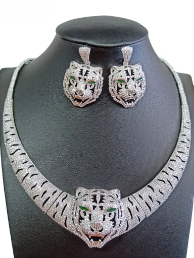 GODKI Luxury Women Wedding Dubai Copper With White Gold Plated Luxury Animal Jewelry Sets