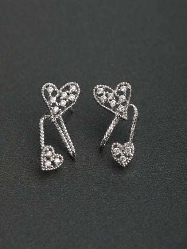 Simple love  925 Silver Earrings