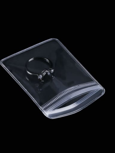 white Transparent  Thickness:0.26mm PVC Transparent Jewellery Packaging Pouch Thick Airtight Storage Sack
