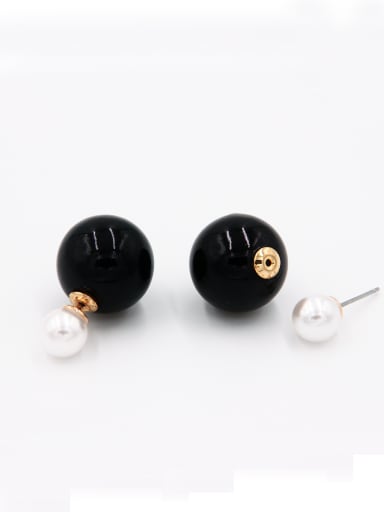 Round style with Gold Plated Beads Studs stud Earring