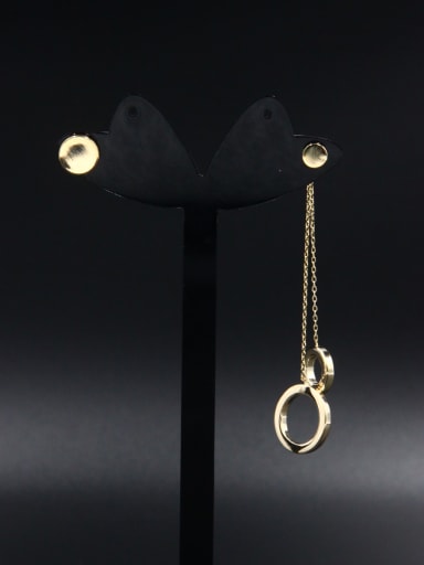 Gold Plated Round Drop drop Earring