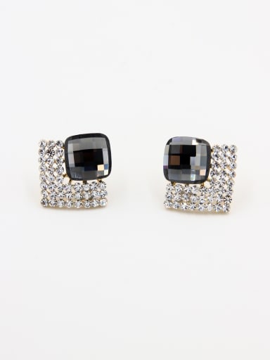 Custom Multicolor Geometric Studs stud Earring with Gold Plated