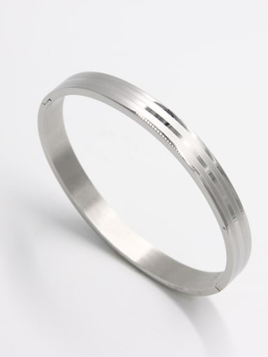 New design Stainless steel   Bangle in White color 63MMX55MM