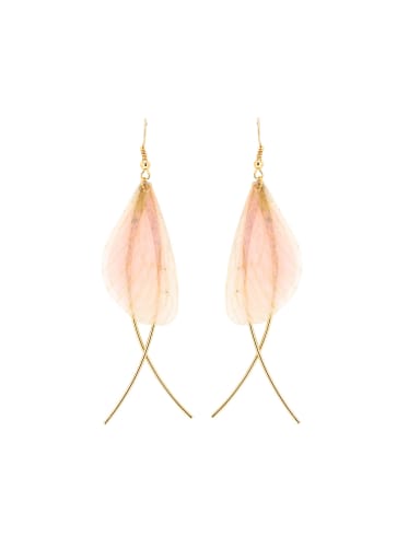 Gold Plated Zinc Alloy Butterfly Gold Drop drop Earring