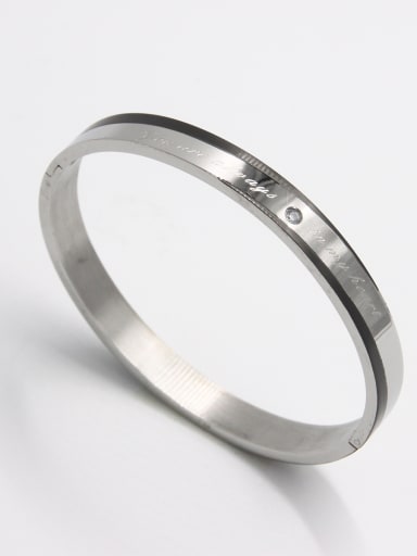 Custom Multicolor  Bangle with Stainless steel    63MMX55MM