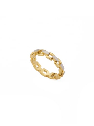 New design Gold Plated Stainless steel Personalized Band band ring in Gold color