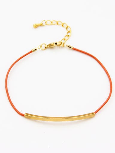 Orange  Bracelet with Gold Plated